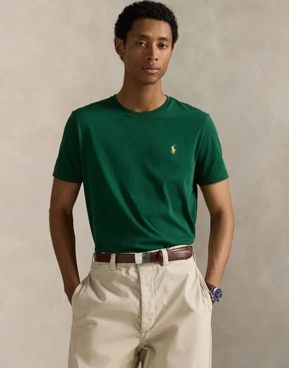 Custom Slim Fit Jersey Crewneck T-Shirt