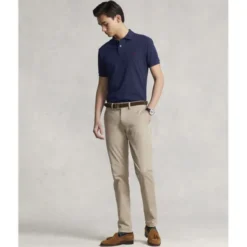 Custom Slim Fit Mesh Polo Shirt