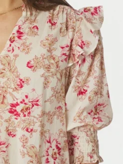 Davina Flower Rose Blouse