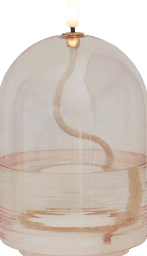 Dea Ø11xH15cm, Light pink, Batteri