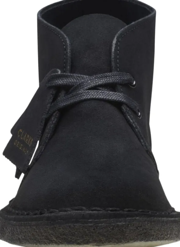 Desert Boot. Black Sde, D, 4