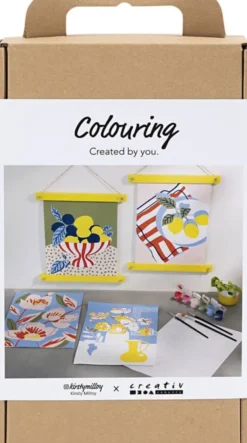 DIY Kit Farvelægning, Paint by numbers, akrylmaling