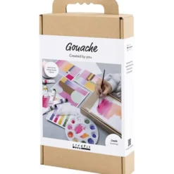 DIY Kit Gouache, Malerier, ass. Farver