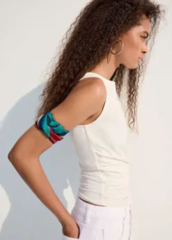 Draped cotton top