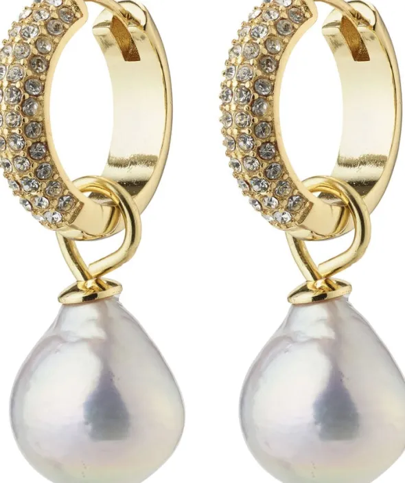 EDELE pearl earrings gold-plated