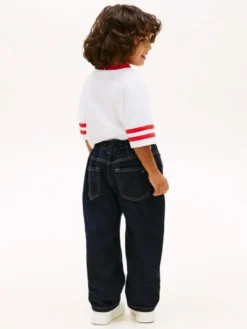 Elasticated Straight Leg Jeans
