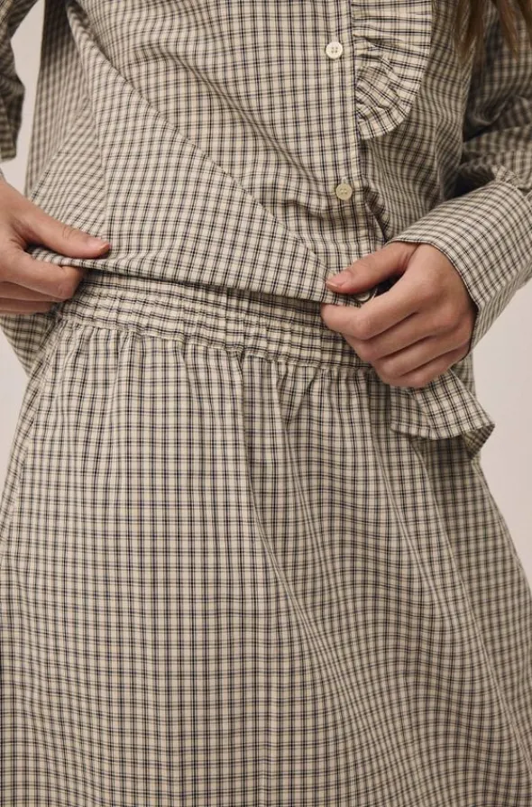 Ellen 2 Check Skirt - 100% Cotton GOTS