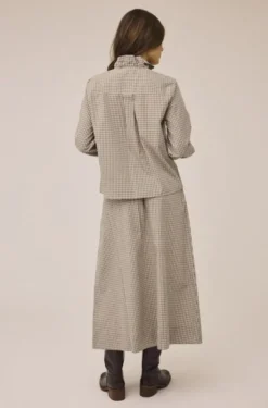Ellen 2 Check Skirt - 100% Cotton GOTS