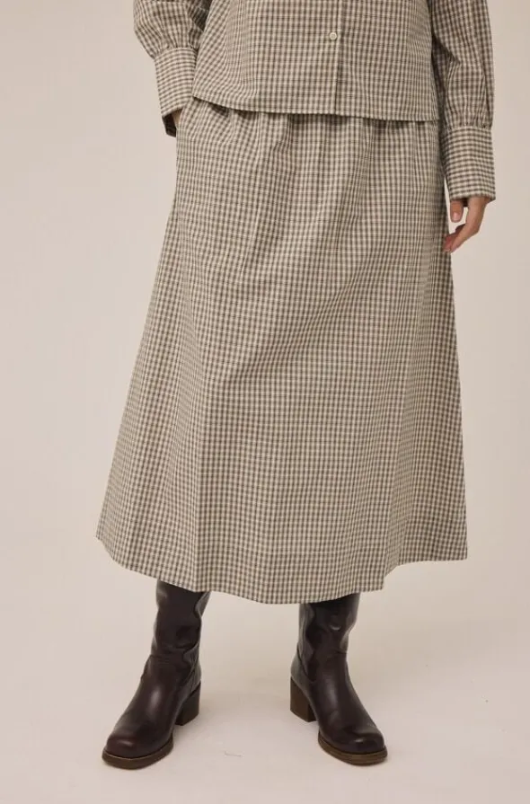 Ellen 2 Check Skirt - 100% Cotton GOTS