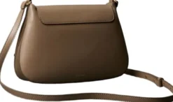 Engraved Medium Flap Crossbody Bag