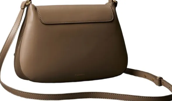 Engraved Medium Flap Crossbody Bag