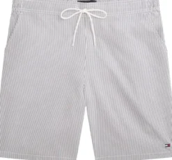 Essential Ithaca Stripe Long Length Swim Shorts