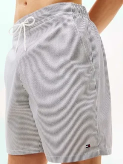 Essential Ithaca Stripe Long Length Swim Shorts