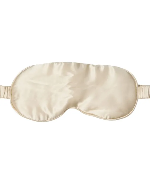 Eye mask silke light beige