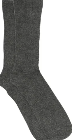 Fine cotton rib socks