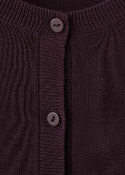 Fine-knit straight-fit cardigan