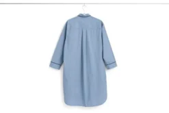 Fineline Long Nightshirt-S/M-Blue