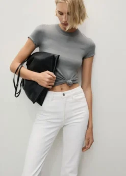 Fiona flared mid-rise cotton jeans
