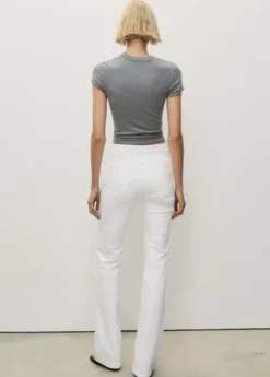 Fiona flared mid-rise cotton jeans