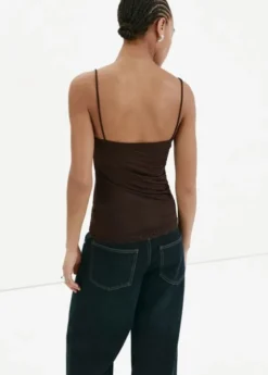 Fitted top with lace detail