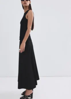 Flared cotton skirt