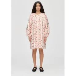 2067 Flat Textured Poly, Voluminous Bow Dress