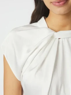 Fleur Drapy Satin Blouse