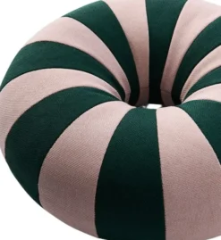 FLOAT PILLOW, DARK GREEN/ROSE