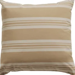 Fossflakes utomhuskudde 50x50 cm. Beige randig