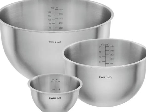 Fresh & Save BOWLS Skålset S/M/L / 3-st, Rostfritt stål, Silver