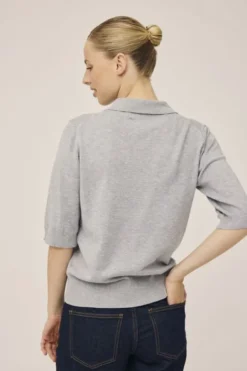 Frigga 11 Kortærmede strik polo - Viscose LENZINGECOVERO