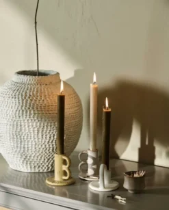 GAVDOS candle holder - brown