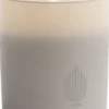 Glass Candle, Grey, 9,2x10,2 cm