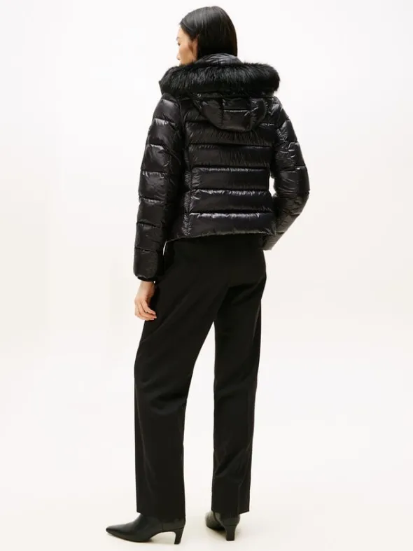 GLOSS HW DOWN SLIM JACKET W FUR