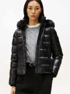 GLOSS HW DOWN SLIM JACKET W FUR