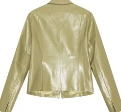 Glossy Zip-Up Jacket