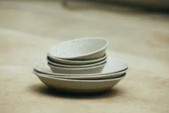 GRAINY soup plate, sand