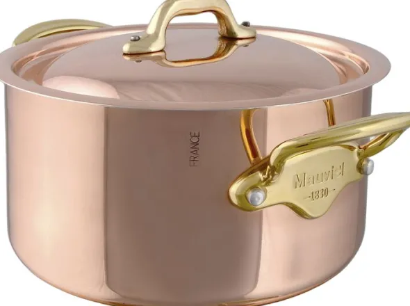 Gryta med lock M'150B 3,2 liter Koppar/Stål