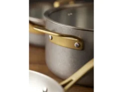 "Gryte med lokk Durance 5 liter 24 cm Rustfritt stål"
