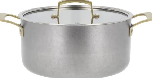 "Gryte med lokk Durance 5 liter 24 cm Rustfritt stål"