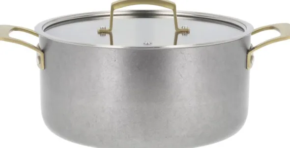 "Gryte med lokk Durance 5 liter 24 cm Rustfritt stål"