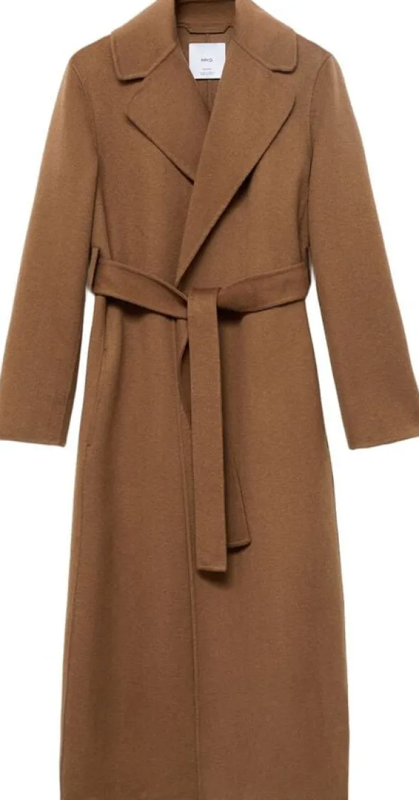 HANDMADE WOOL COAT WITH BELT. -- BATIN
