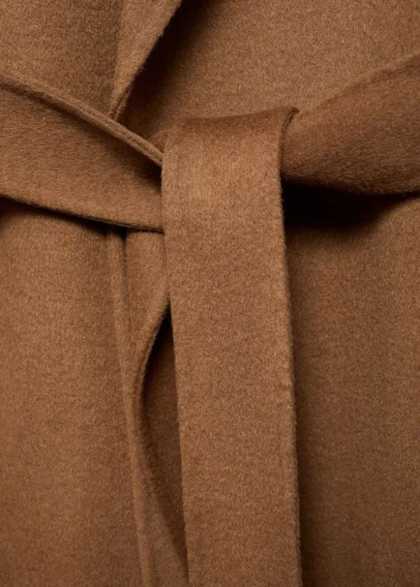 HANDMADE WOOL COAT WITH BELT. -- BATIN