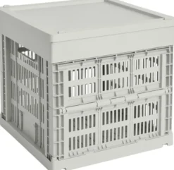HAY Colour Crate Lid Plastic-Medium Square / Cube-Grey