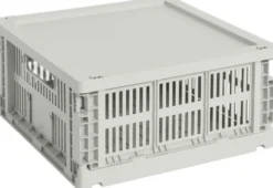 HAY Colour Crate Lid Plastic-Medium Square / Cube-Grey