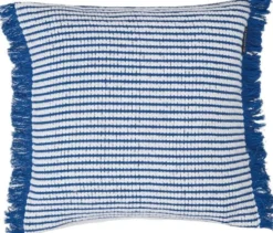 Heavy Striped Organic Cotton Pillow Cover