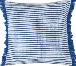 Heavy Striped Organic Cotton Pillow Cover