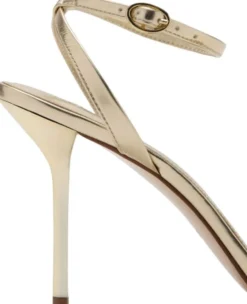 Heeled sandals with straps