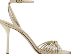 Heeled sandals with straps