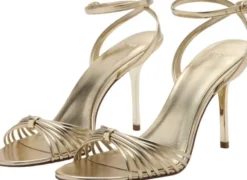 Heeled sandals with straps